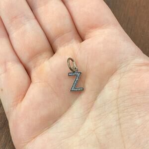 Pandora Sterling Silver Alphabet Letter Z Dangle with Clear Zirconia 791338CZ